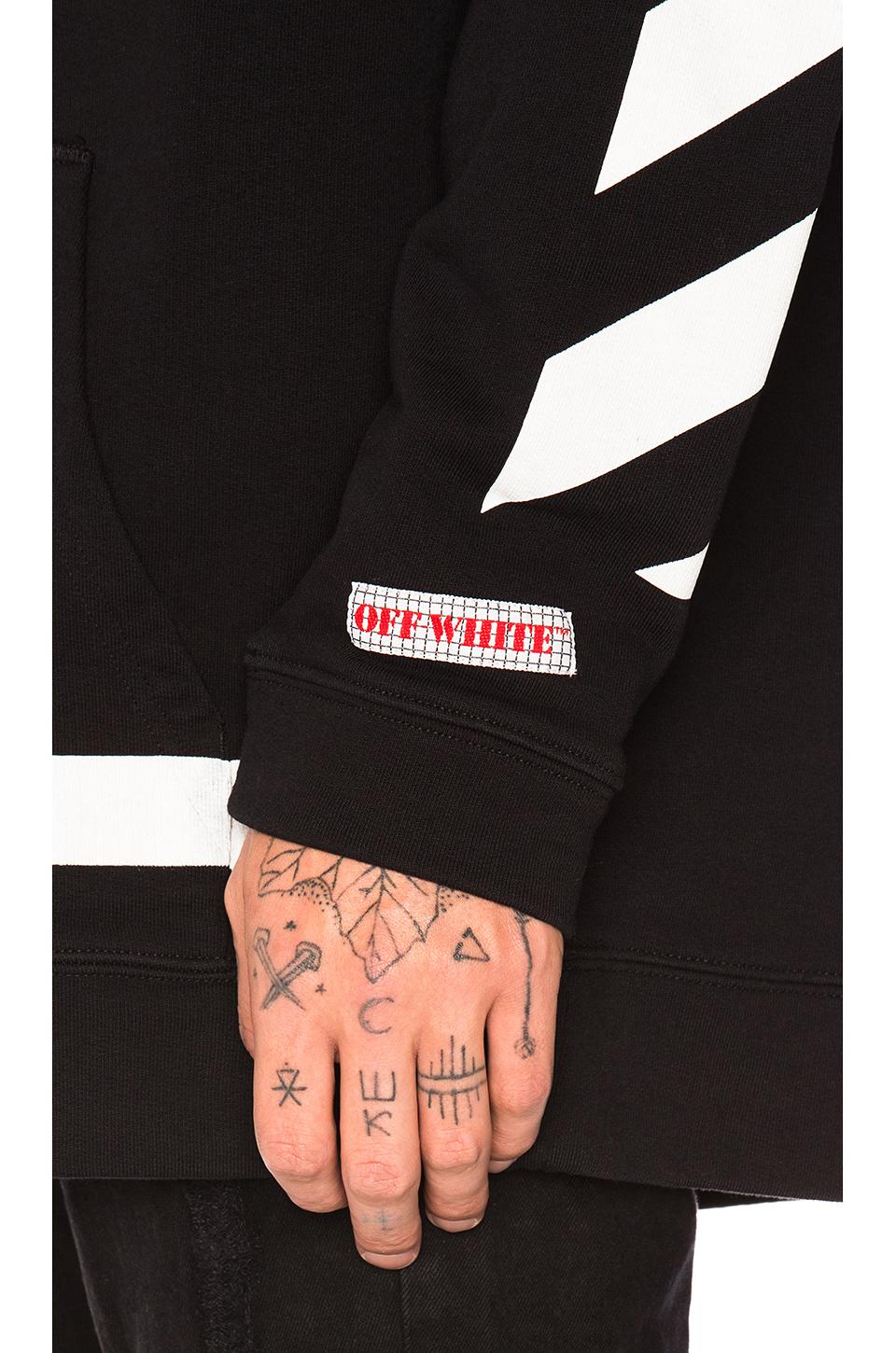 off white diagonal arrows hoodie